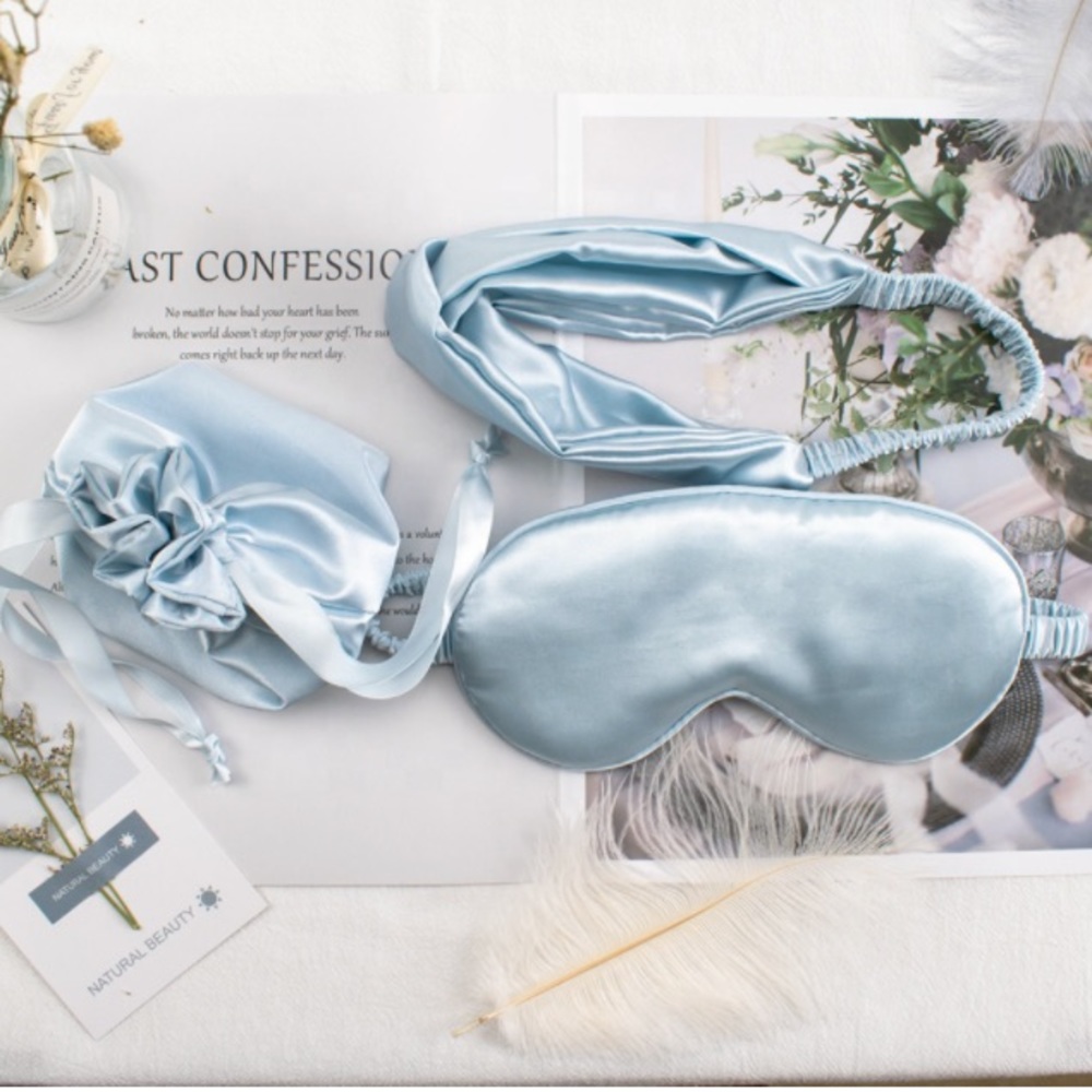 Satin Travel Eye Mask Kit / Travel Kit